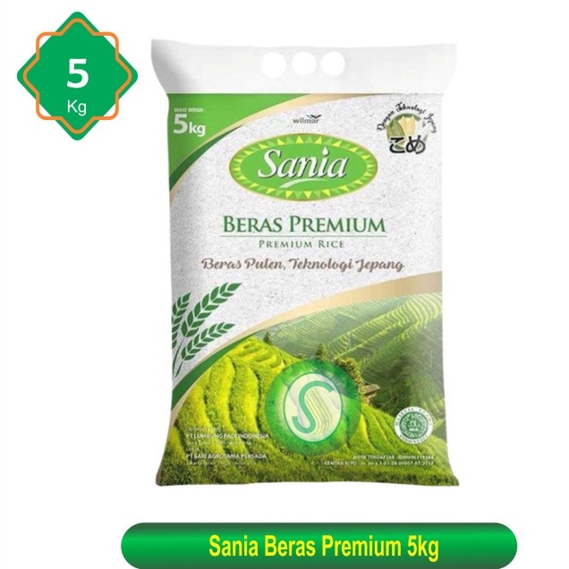 Promo Harga Sania Beras Premium 5000 gr - Shopee