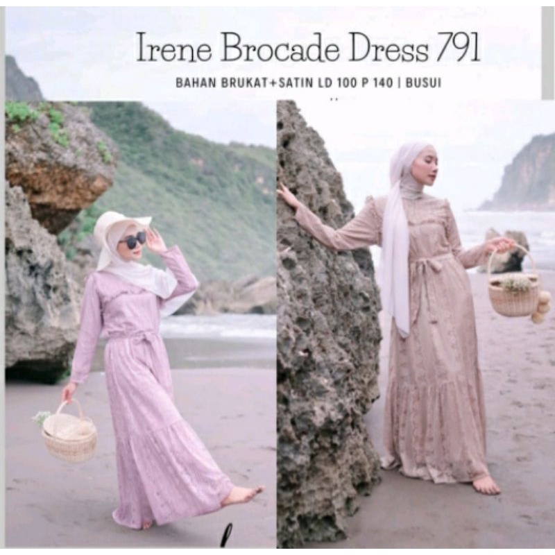 Irene Brocade Dress / Gamis Brukat Shabby