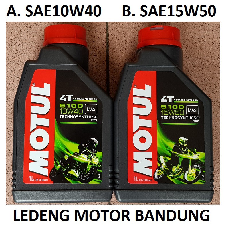 MOTUL 5100 ESTER Oli Motor Sport 1 Liter SAE 10w40 atau 15w50