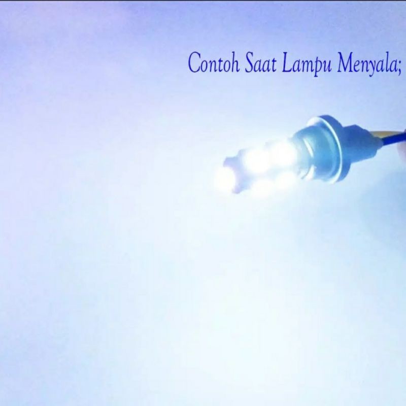 Lampu Sein T10 10Mata LED Diam 2pcs/1 Pasang