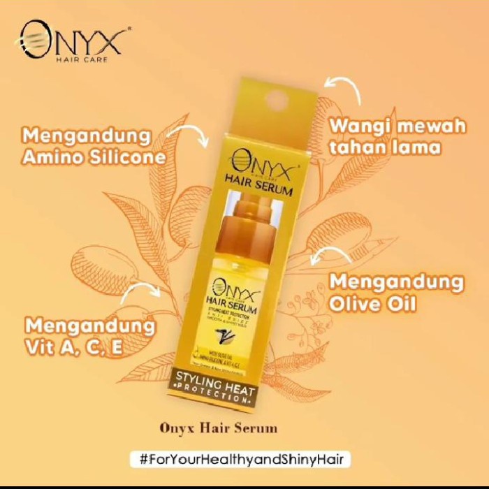 ONYX HAIR SERUM STYLING HEAT PROTECTION 65ML