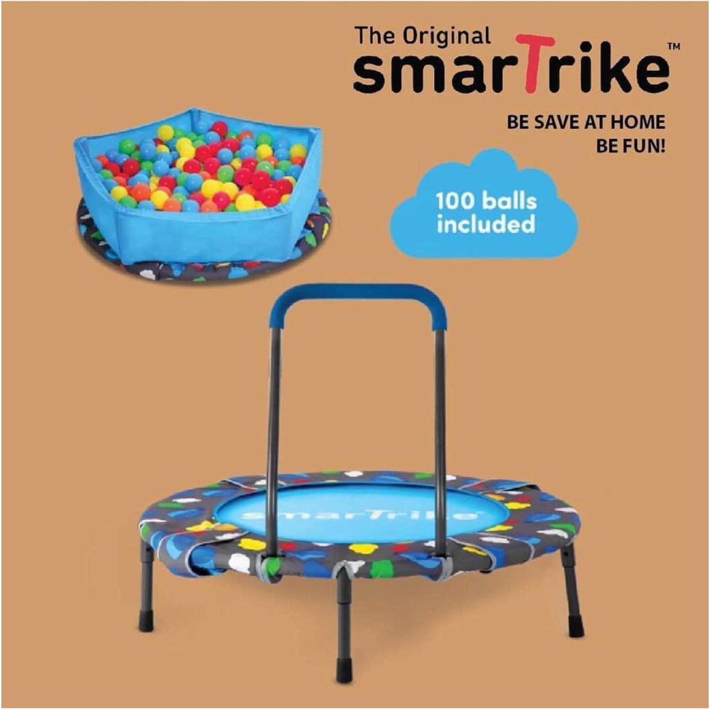 SmarTrike 3 in 1 Trampoline Activity Center 3in1 Trampolin Anak Smart Trike Fold Mainan Olahraga Anak 10m+