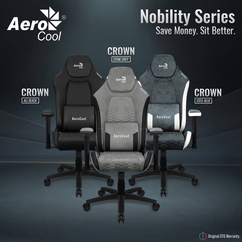 AeroCool Crown AeroSuede - Gaming Chair Kursi Gaming