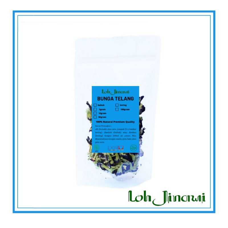 

Bunga tellang 10gram bunga telang kering