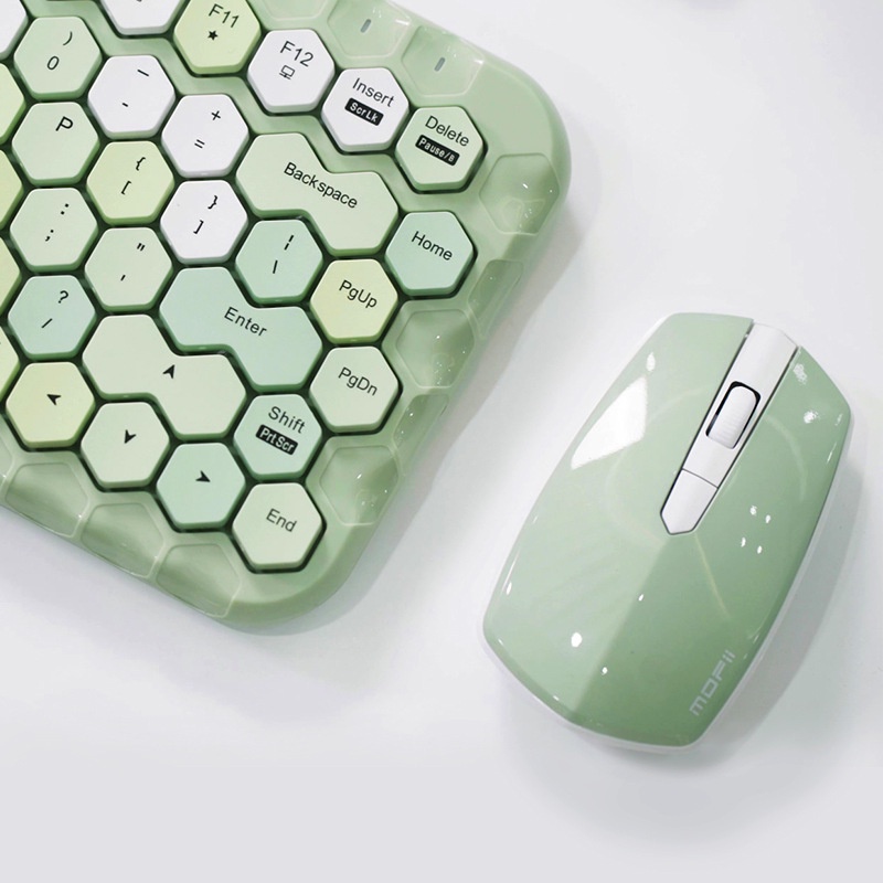 Set Wireless Mini Keyboard Mouse Nirkabel