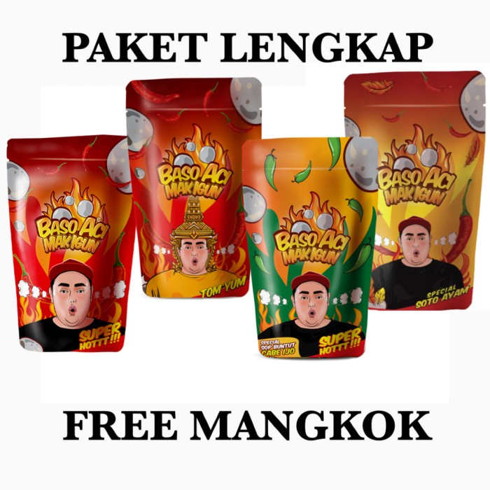 BASO ACI MAK IGUN PAKET LENGKAP FREE MANGKOK