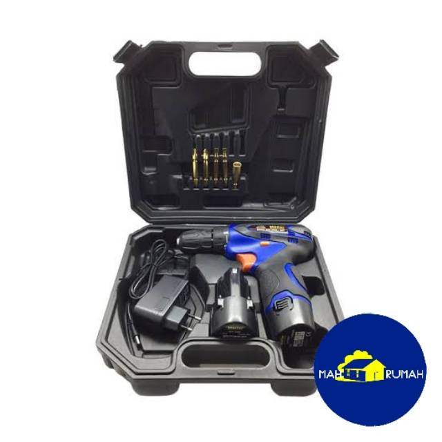 Mesin Bor Baterai Cordless Drill Set Tanpa Kabel 10mm 10 mm - MOLLAR CDD35 CDD 35