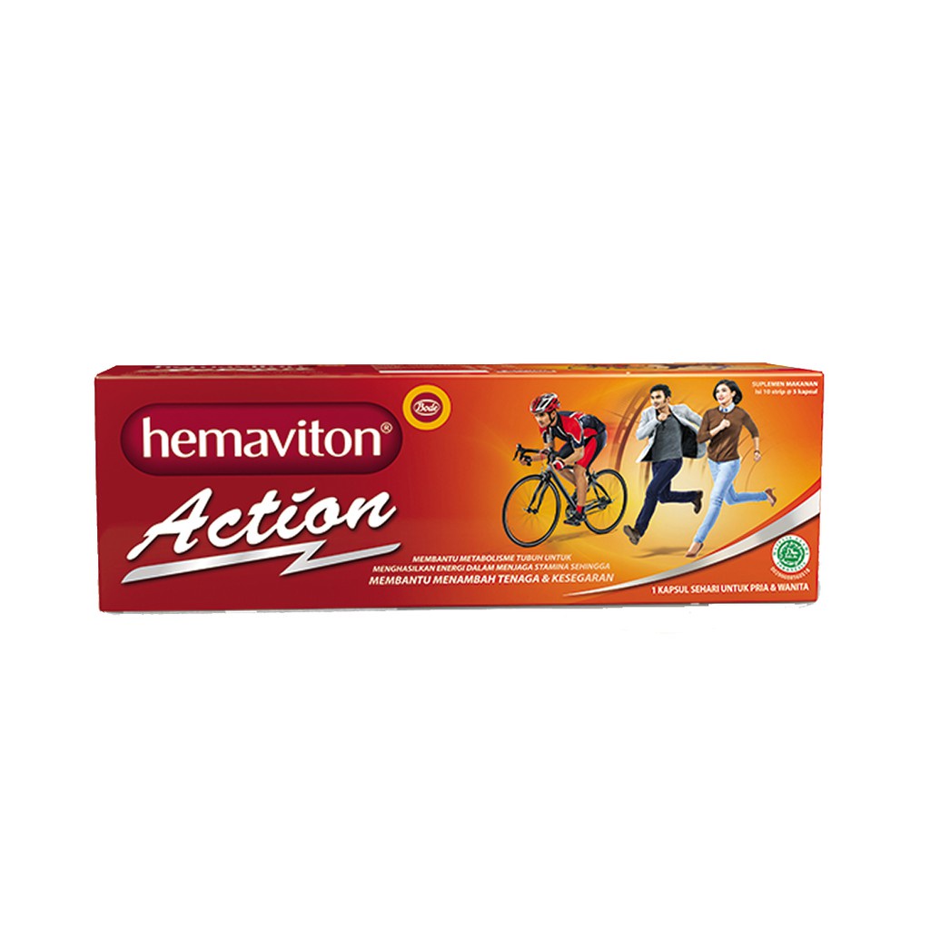 Hemaviton Action Strip - Obat Daya Tahan Tubuh/Stamina/Vitamin