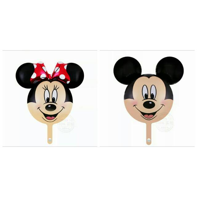 Balon kepala mickey minnie / size mini