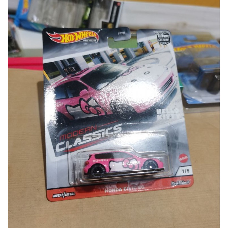 Hot Wheels Honda Civic EG Pink Hello Kitty HotWheels Modern Classics