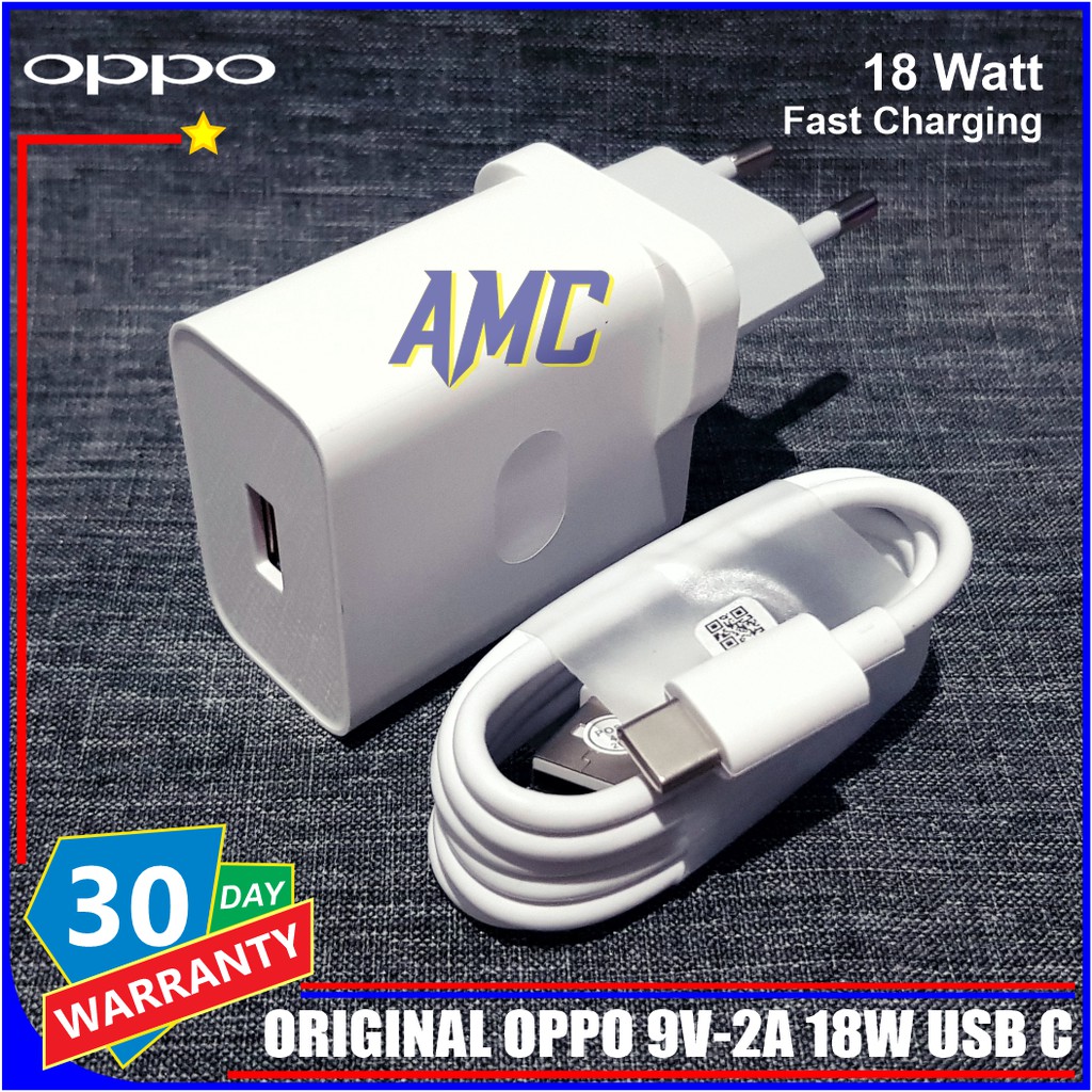 Charger Oppo A54 A92 A92s ORIGINAL 100% 18 Watt Fast Charging USB