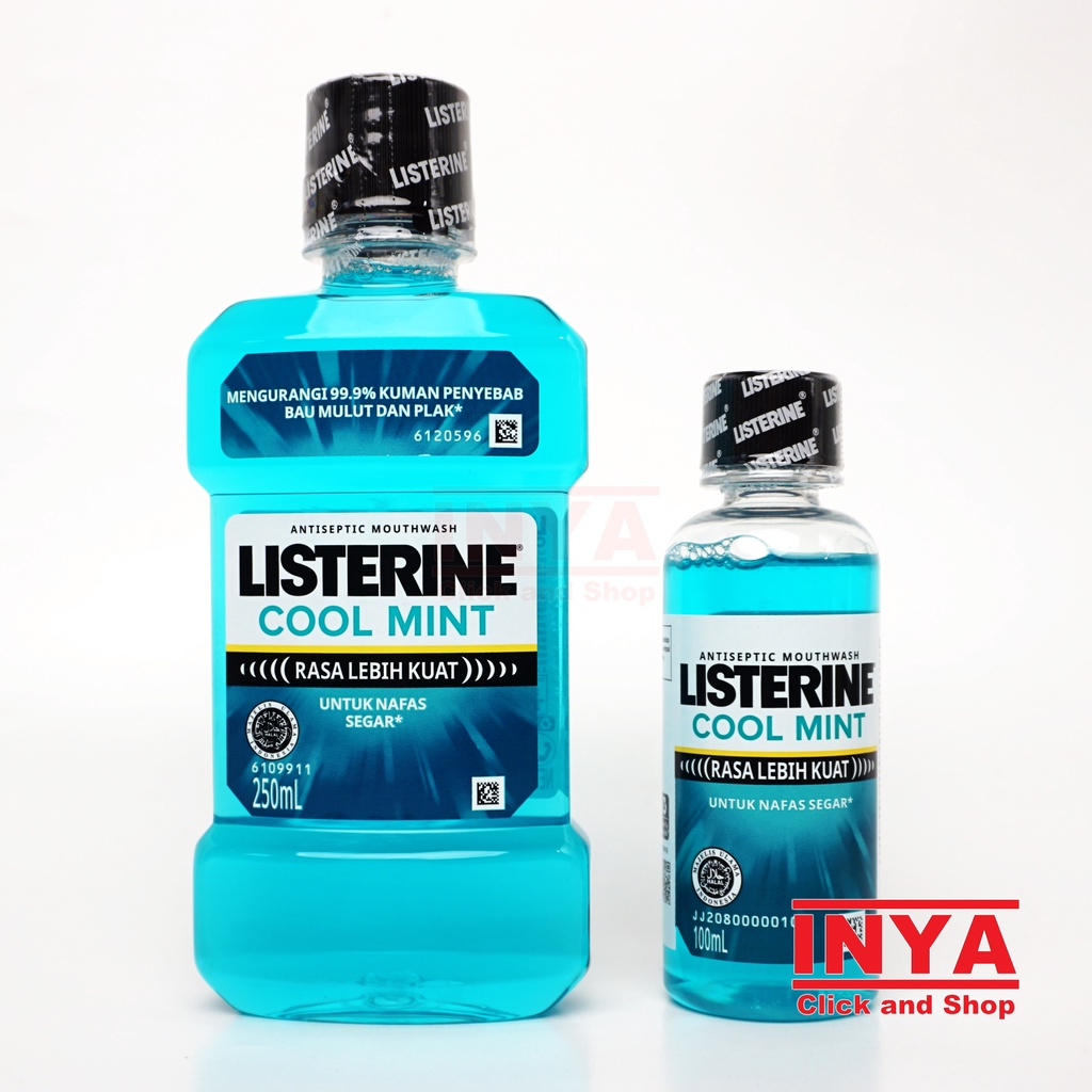 LISTERINE COOL MINT ANTISEPTIC MOUTWASH 100ml - Obat Kumur