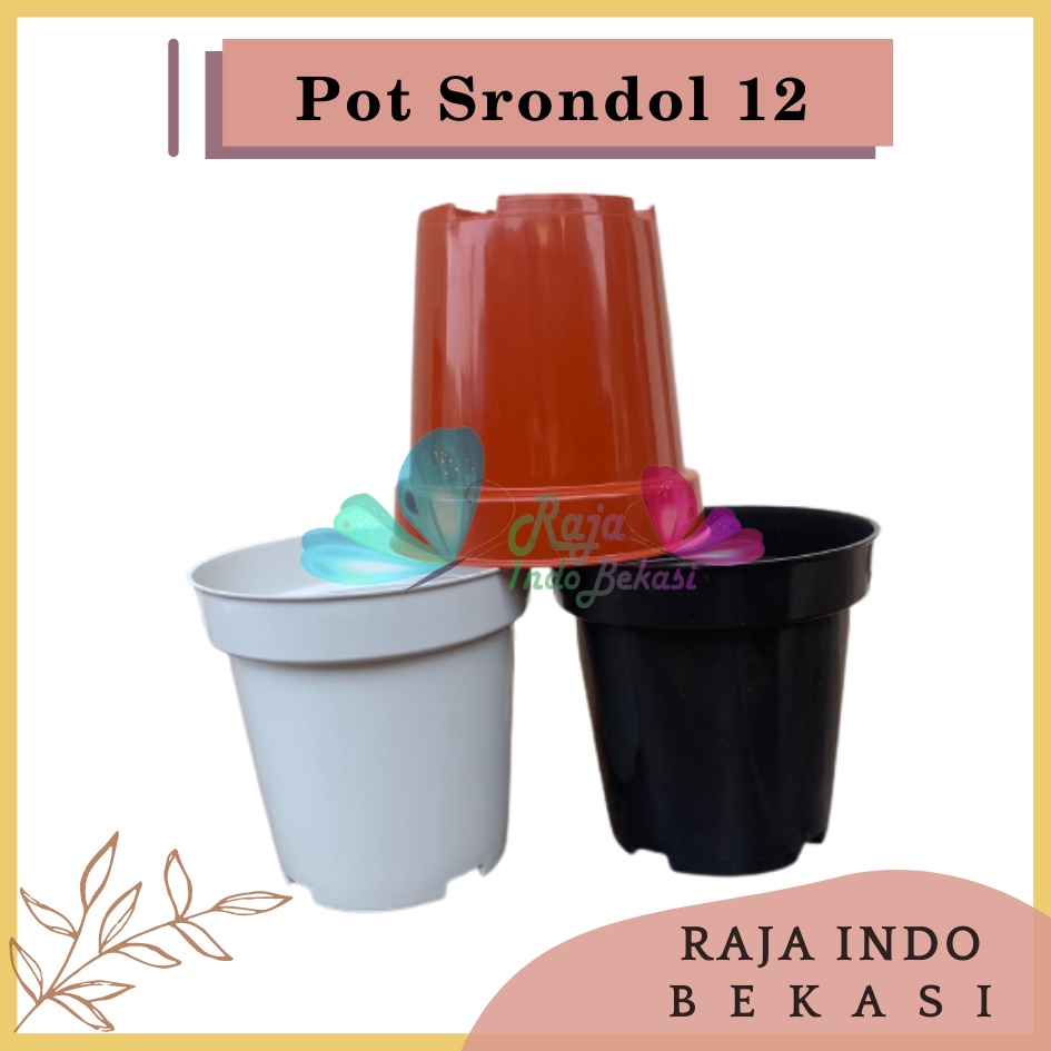 Pot Tinggi Srondol 12 Putih Hitam Merah BataTerracota Coklat - Pot Tinggi Usa Eiffel Effiel 18 20 25 Lusinan Pot Tinggi Tirus 15 18 20 30 35 40 50 Cm Paket murah isi 1 lusin pot bunga plastik lusinan pot tanaman Pot Bibit Besar Mini Kecil Pot Srondol