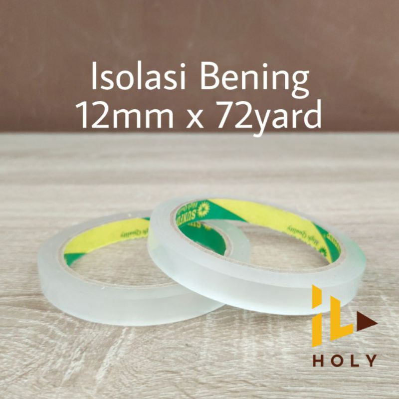 

Lakban Isolasi Bening 12mm x 72yard / Isolasi Bening 1/2" inch