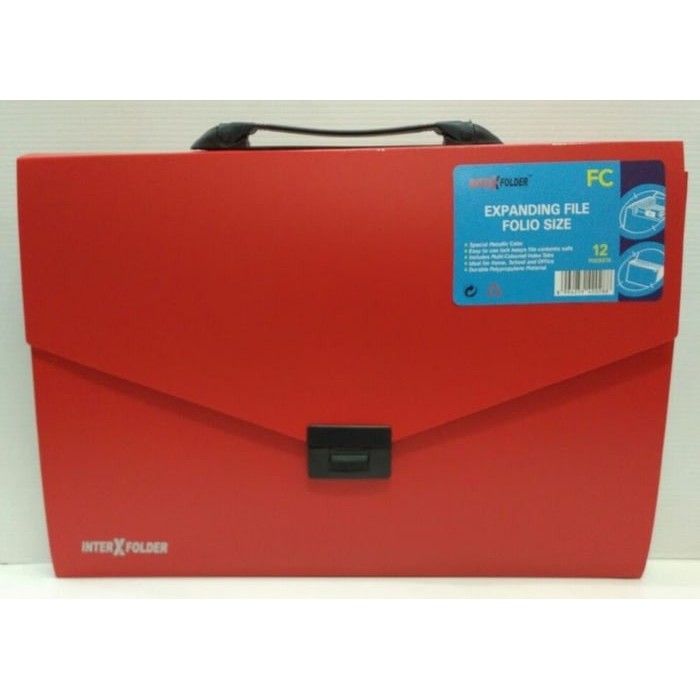 

Expanding File Handle F4 Inter-X - Merah | Expanding File Tenteng Atas