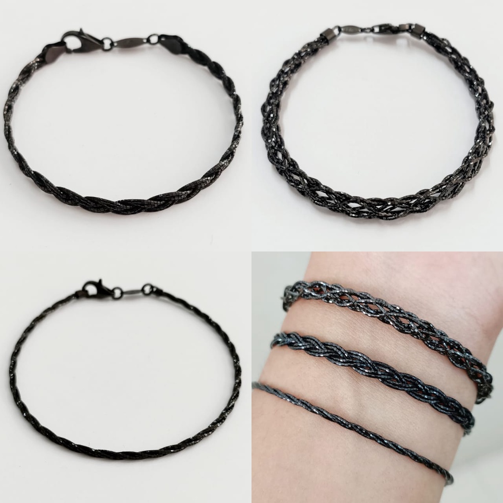 Gelang Cassa Black Gold Kadar 750/17K & 375/8K