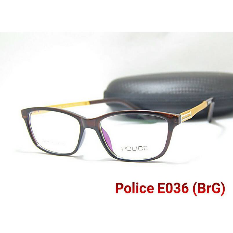 Terbaru Frame Kacamata - Police E036 - Baca Min Minus - Pria Wanita