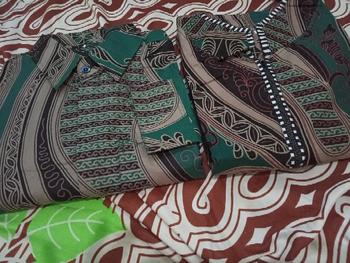 Dress Batik Couple | Tunik Batik Couple | Kemeja Batik Pria Lengan Panjang | Dress Batik Modern