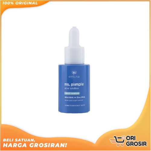 ORI Grosir EMINA Ms Pimple Acne Solution Face Serum 30 ml - Emina Acne Serum