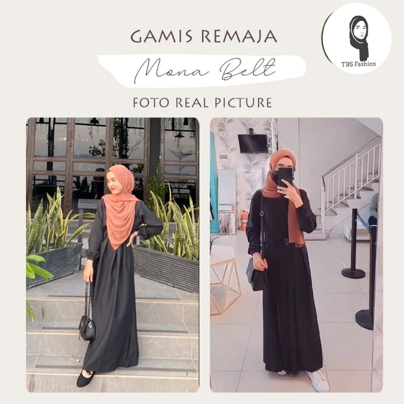 Baju Gamis Atasan Wanita Cewek Remaja Terbaru Bahan Moscrepe Adem Halus Model Modern Berkualitas Premium Quality Casual Acara Formal Kondangan Lebaran 2022 Bisa COD-5