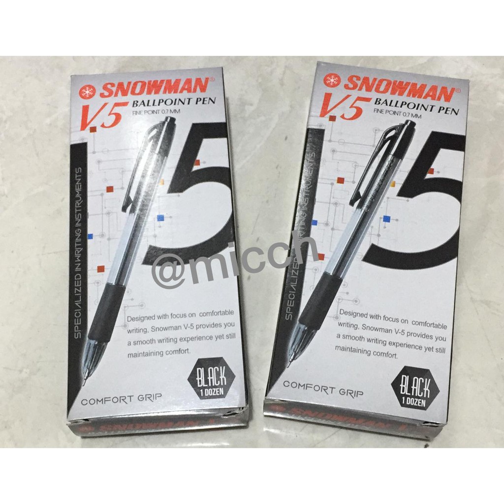 

SNOWMAN BALLPOINT PEN V5 0.7MM (1 LUSIN)