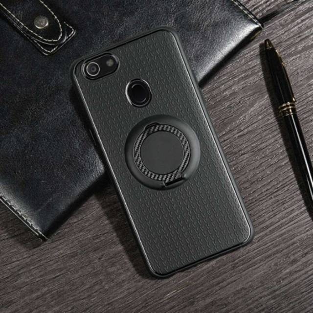 Case Oppo F5 Golden Casing Oppo F5 Case Ring Magnet OppoF5 Cover