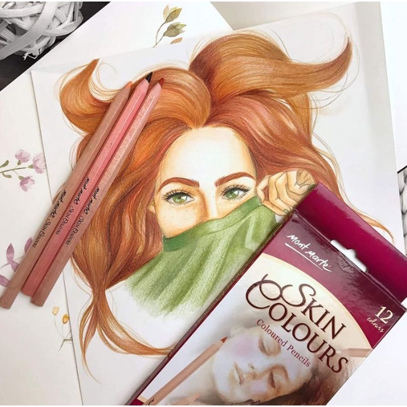 

MONT MARTE SKIN COLOR PENCIL SET 12 / PENSIL WARNA KULIT
