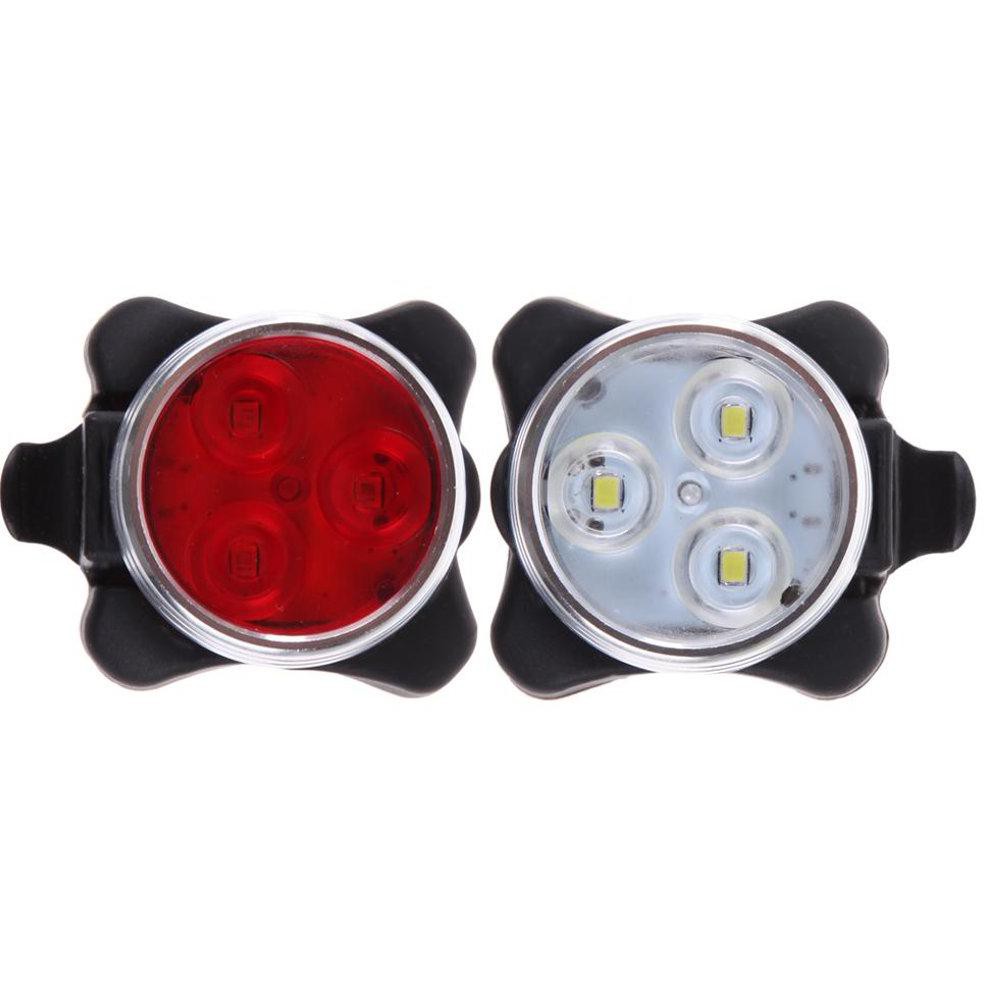 Gratis Ongkir Lampu Belakang Sepeda Usb Charge 3 Led - Pj011 - White