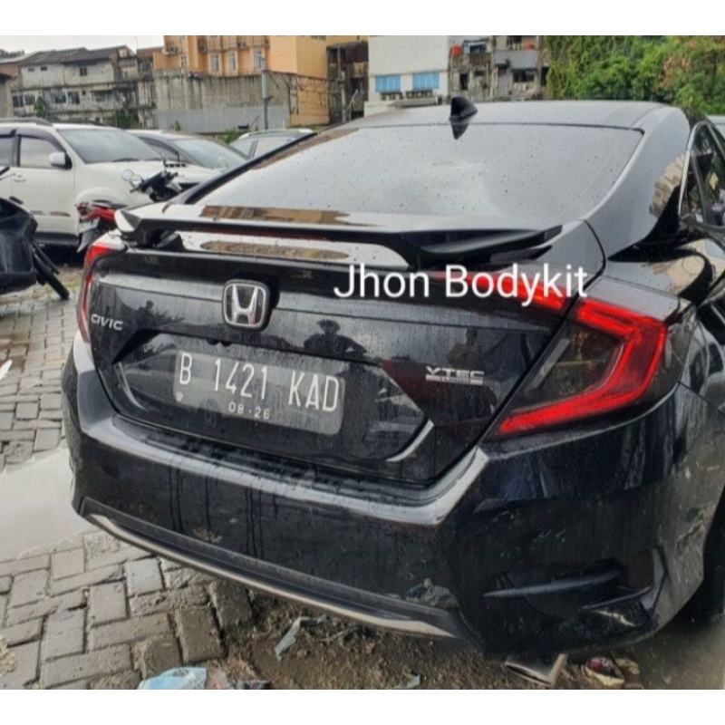 Spoiler wing civic turbo sedan 2016 2017 2018 2019 2020 2021 Modulo fiber epoxy