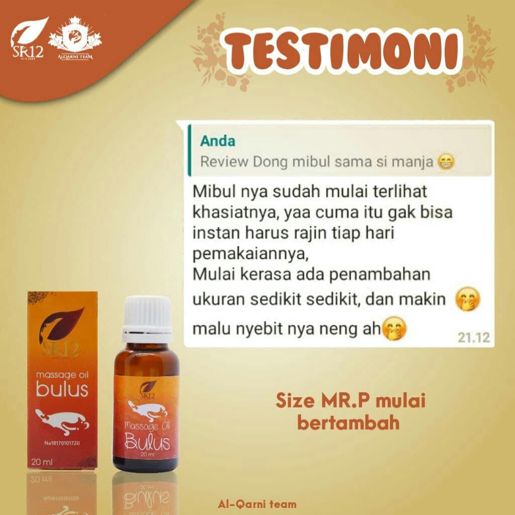 Minyak Bulus SR12  Untuk Pria &amp; Vitalitas Sudah Diuji dan BPOM COD ORIGINAL OFFICIAL