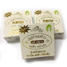 SABUN BERAS  ORIGINAL PUTIH THAILAND K BROTHER  THAI RICE MILK SOAP ASLI 100%
