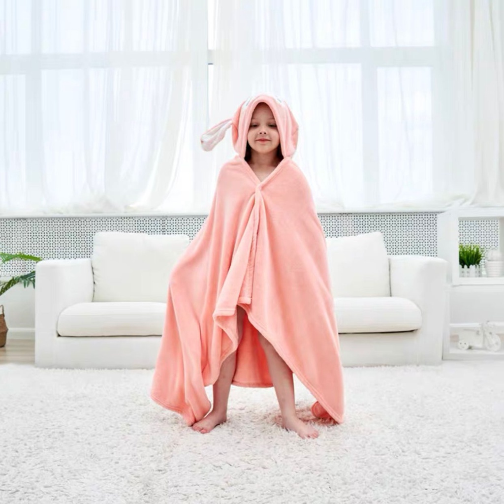 Utama Jakarta Baru - Handuk Mandi Anak Dengan Model Mantel/Handuk Ponco/Handuk Renang Anak/Handuk Jubah Anak