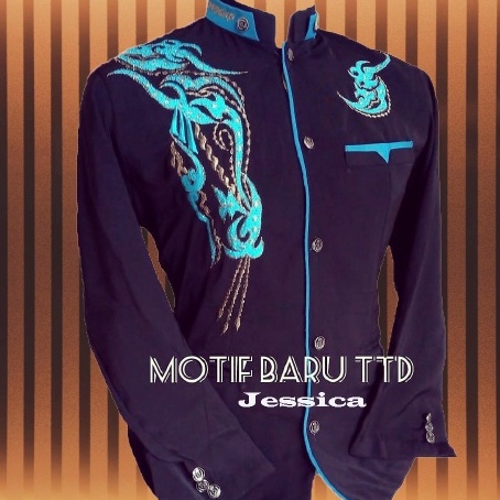 Baju Jasko Pria Dewasa Jas Koko Jasco Jaskoh Jazko Original Motif Terbaru  Bahan Kain Higtwies Tebal Adem Lembut Baju Koko Lengan Panjang nyaman di pakai-hitm lis tosca soang