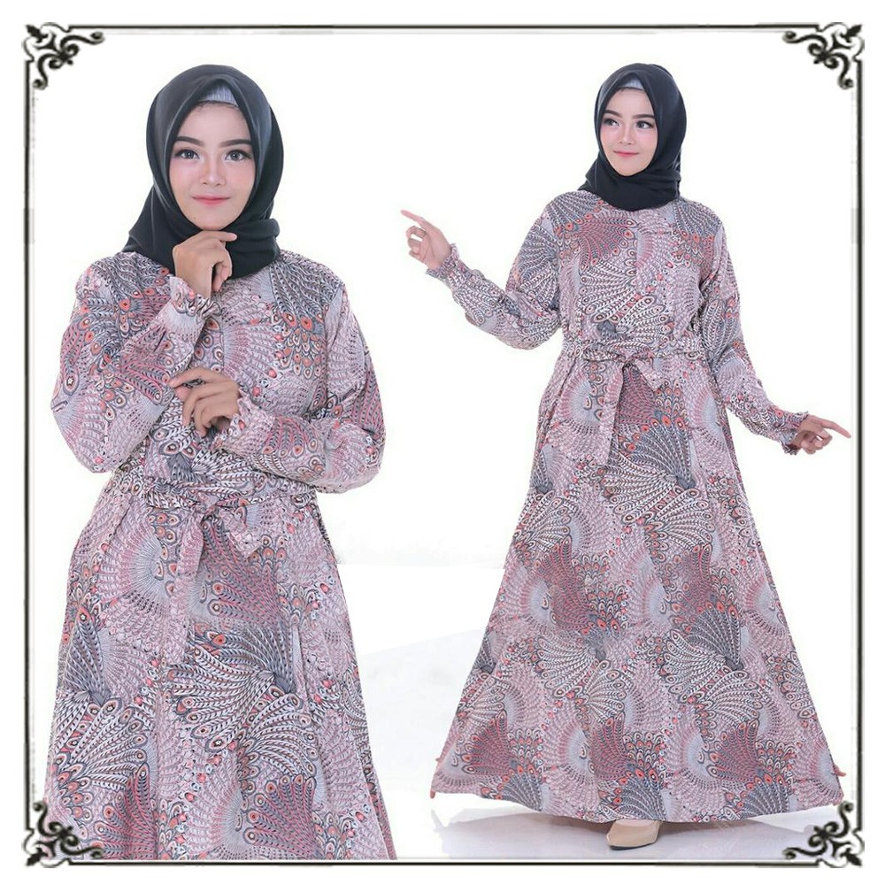 GAMIS MONALISA LEBAR BAWAH 2.5M PEACOCK PINK by NSH