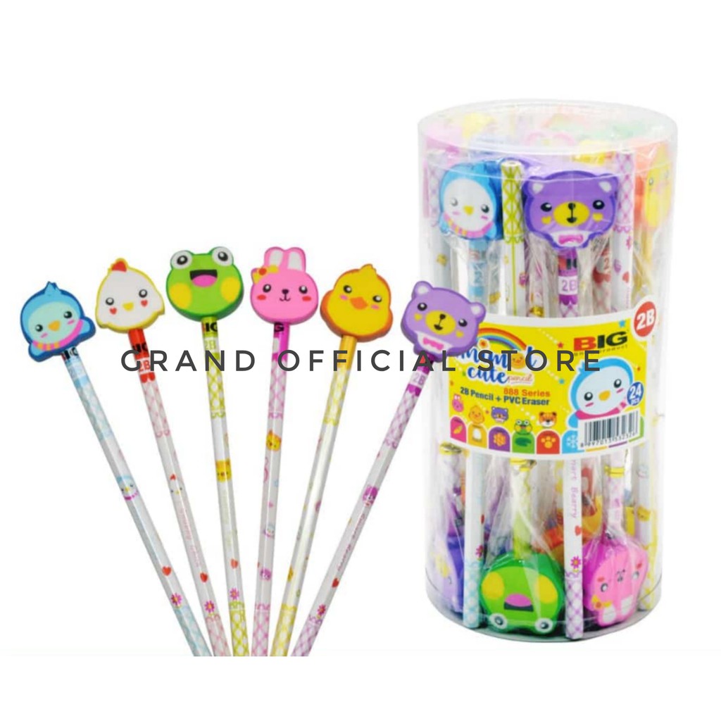 

[GRAND] PENCIL / PENSIL 2B KARAKTER + PENGHAPUS / 1PCS
