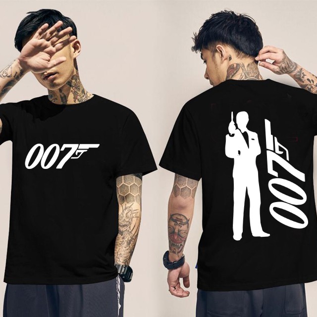 Kaos 007 James Bond Tshirt Casual Unisex T-SHIRT Bahan Katun