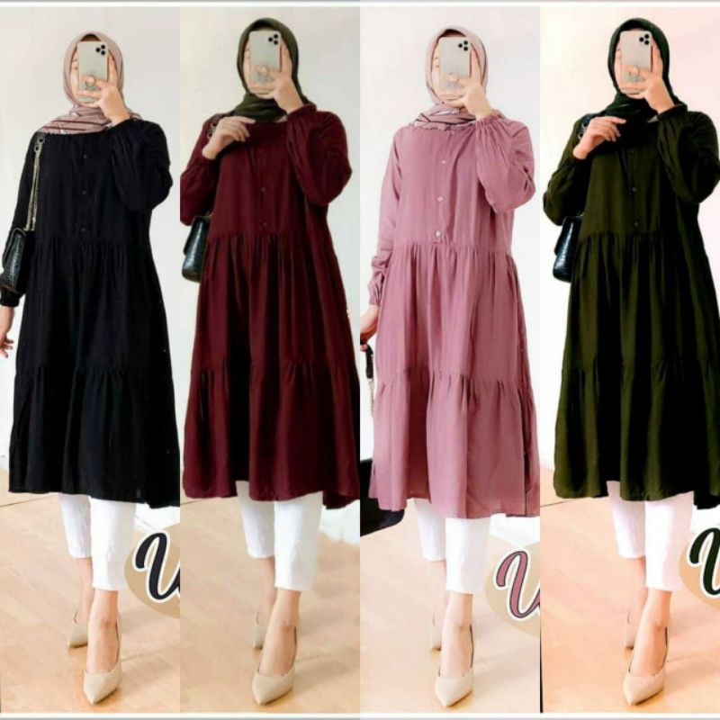 Soraya Tunik Crinkle Airflow Premium Import