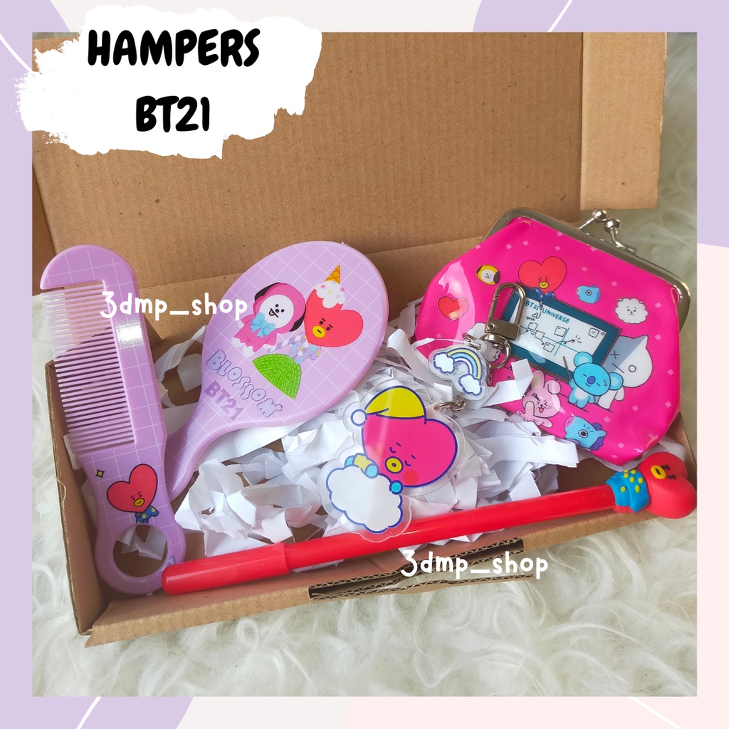 Hampers box bt21 gift birthday kado chimmy cooky tata koya mang shooky rj murah