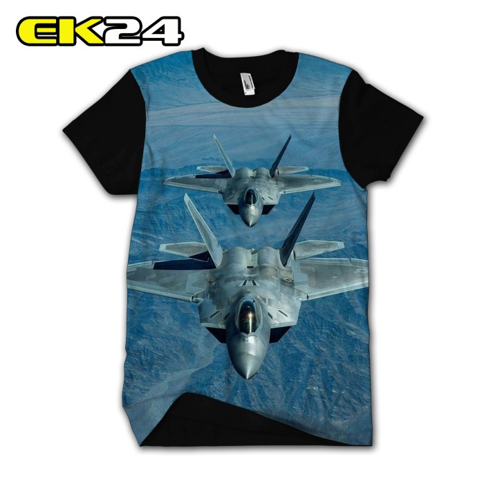 Kaos print 3D pesawat Jet Tempur Top Gun bisa COD BAJU Distro Murah semua usia fashion kekinian