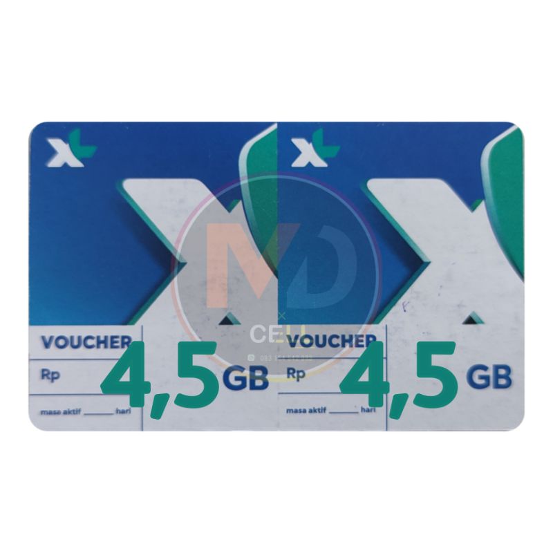 Voucher xl hotrod spesial 4,5GB 7hari