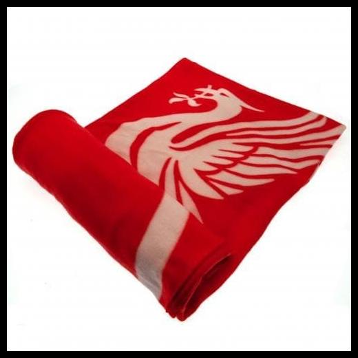 Liverpool Fleece Blanket Pl, Selimut, Official Merchandise, Gift, Kado