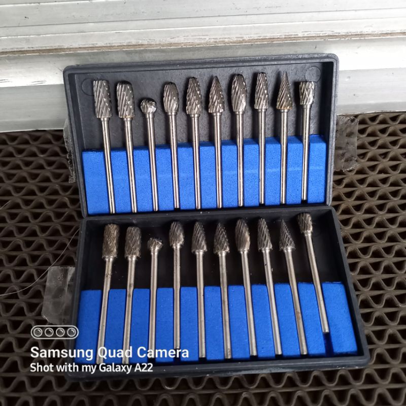 [Ready] Mata tuner porting bor cun carbide dua arah mata porting set isi 10pcs 2 arah