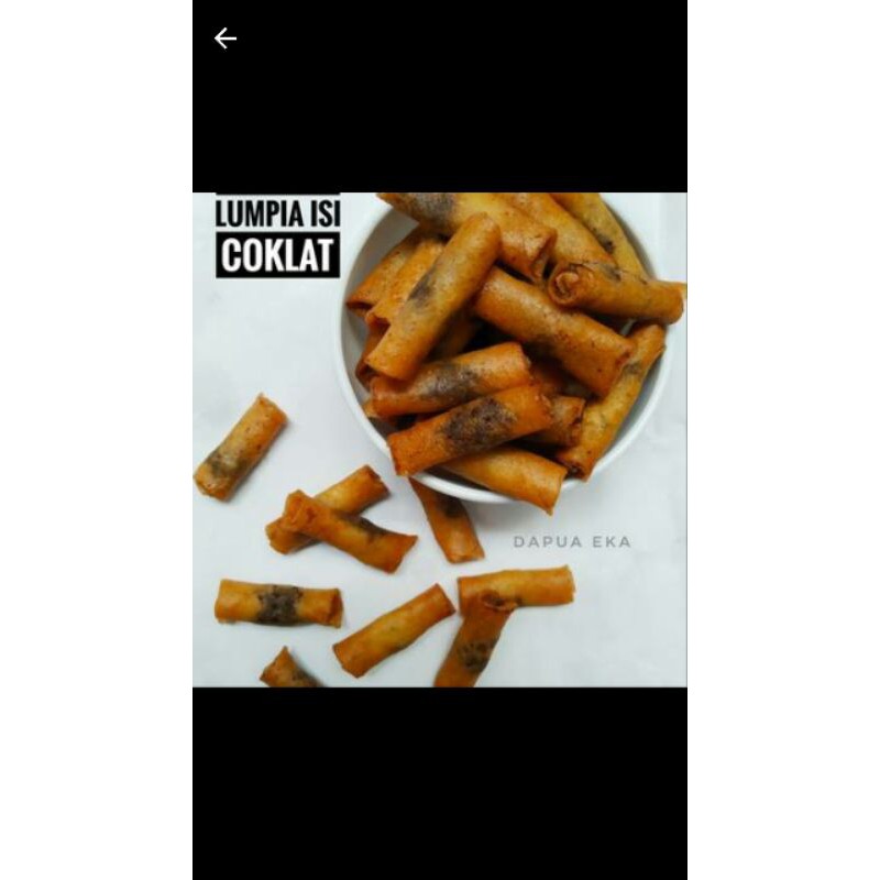 

lumpia isi coklat