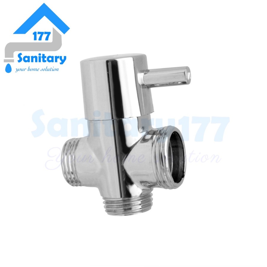 Nepel Tee Fitting Keran air sambungan Tiang Shower -Keran air Cabang T Shower Aerator Tiang Keran Shower