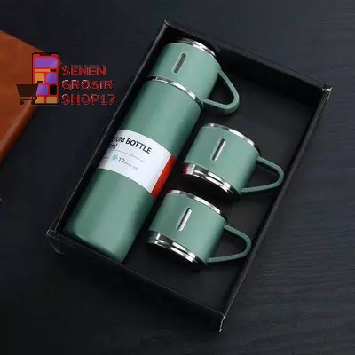 Termos Vacuum Flask Set Sultan Botol Minum Cangkir Premium 500ml