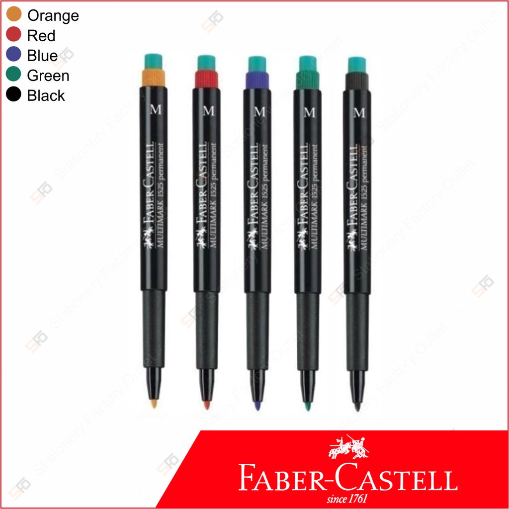 

Multimark Permanet Marker Faber Castell 1.0 mm - 1525 M - SFO Semarang Official