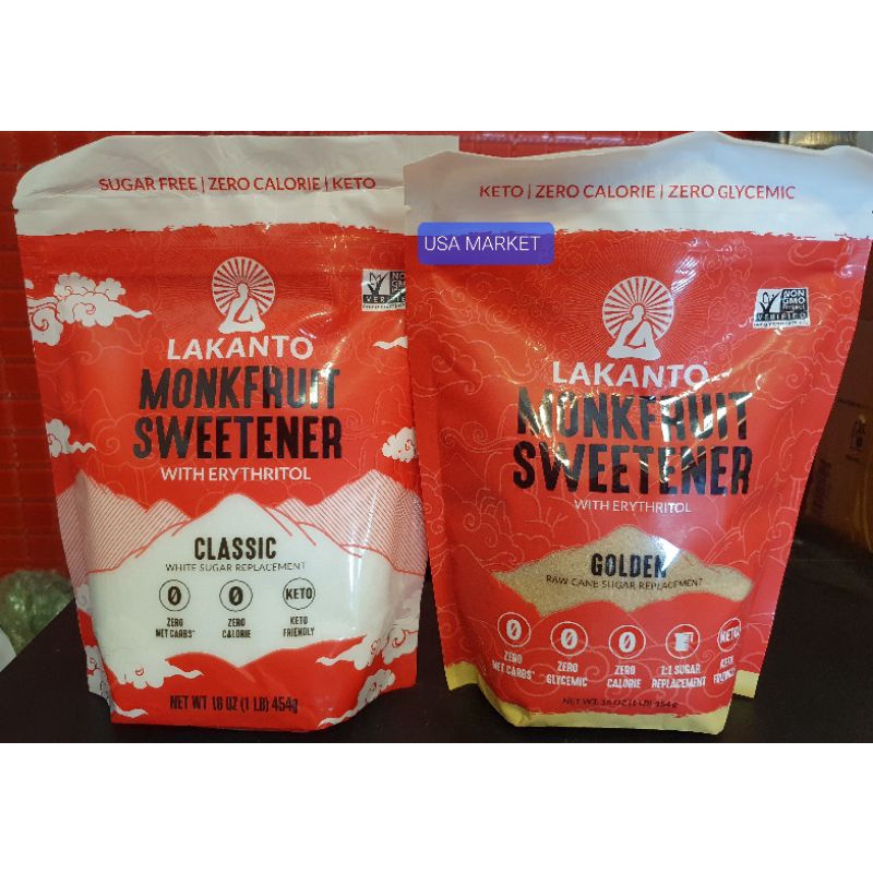 

Lakanto Monkfruit Monk Fruit sweetener - CLASSIC - GOLDEN 454 gr