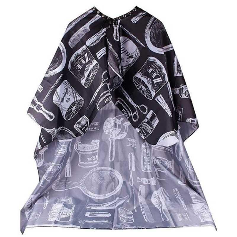 Courtier Jubah Apron Pangkas Rambut Salon Barbershop Cape - WB01 - Black