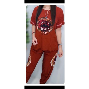 stelan baju bali barong celana panjang size L