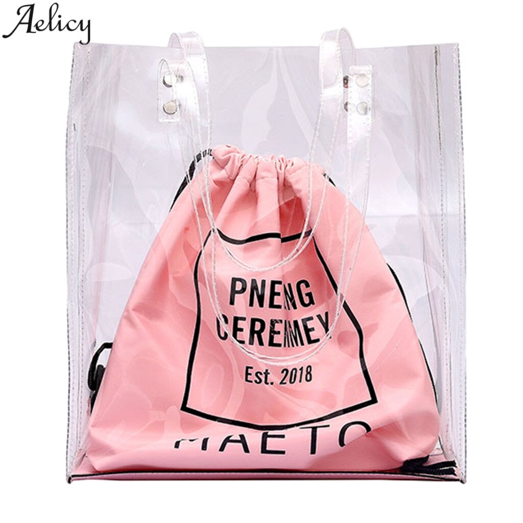 Tas Totebag PVC Mika - Tas Transparan versi korea TM-3001